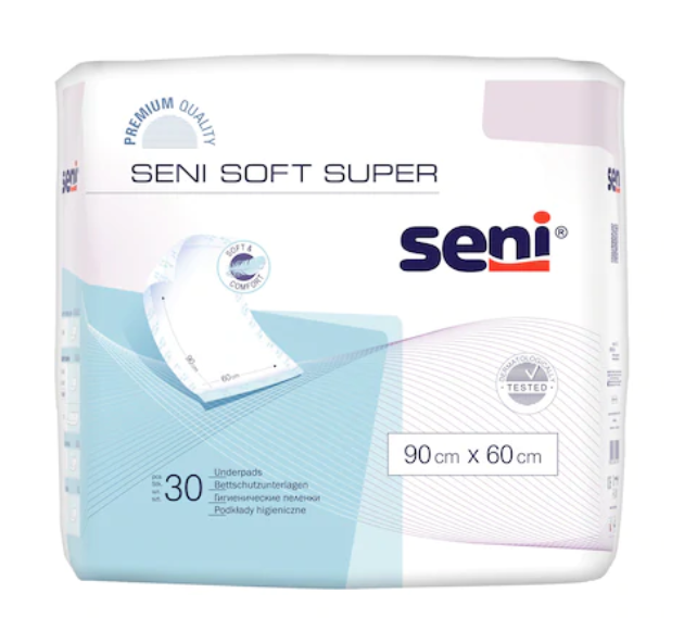 SENI-ALEZE-BED_60X90-CM.png Seni soft super, aleze igienice pentru pat, 60 x 90 cm, 30 buc/pachet - imagine 1