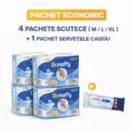 Pachet 4x dr.moffy, scutece incontinenta adulti, 30 buc/pachet+1buc kanz servetele umede adulti gratuit